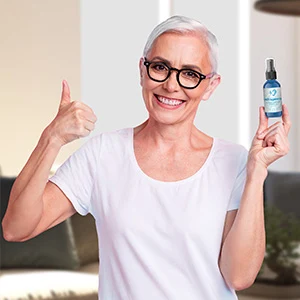 Sabine G. holding Tinnitrol